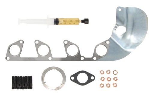 Set montaj turbocompresor (cu garnituri) potrivit JEEP COMPASS; MITSUBISHI LANCER VIII; NISSAN QASHQAI I; SEAT ALTEA, ALTEA XL, LEON, TOLEDO III; SKODA OCTAVIA II; VW GOLF V 1.5D/2.0D 08.05-