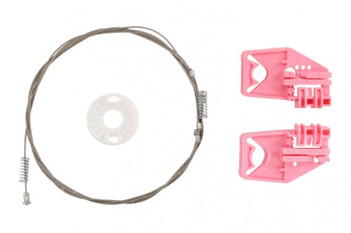 Set reparatie macara geam spate stanga (set) potrivit SKODA OCTAVIA II 02.04-06.13 - Img 1