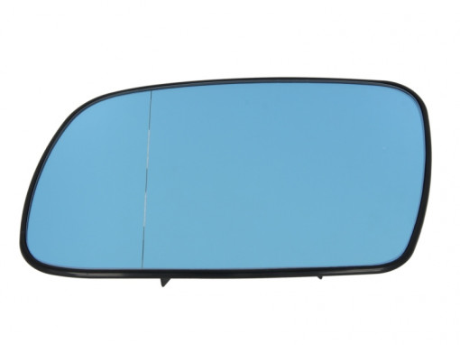 Sticla oglinda exterioara Stanga (asferica, albastru) potrivit CITROEN XSARA, XSARA/HATCHBACK, XSARA/combi; PEUGEOT 407 04.97-