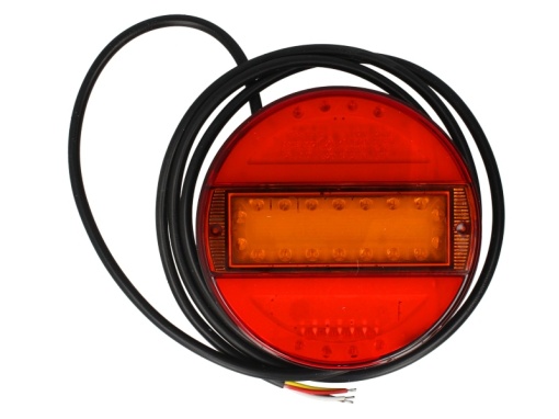 Stop spate stanga/dreapta (LED, 12/24V, cu intermitent, cu lumina stop, lumini parcare, fara reflector, plat)