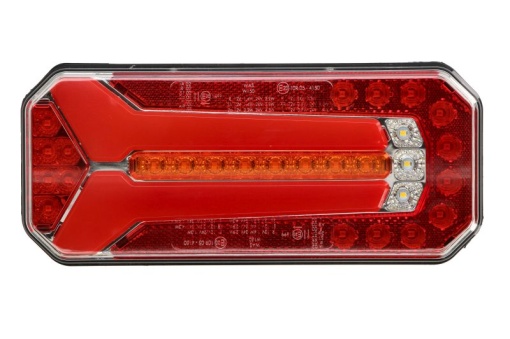 Stop spate stanga/dreapta (LED, 12/24V, cu intermitent, cu lumini ceata, lumina de marșarier, cu stop, lumina de parcare, reflector, conector: WAS 7)