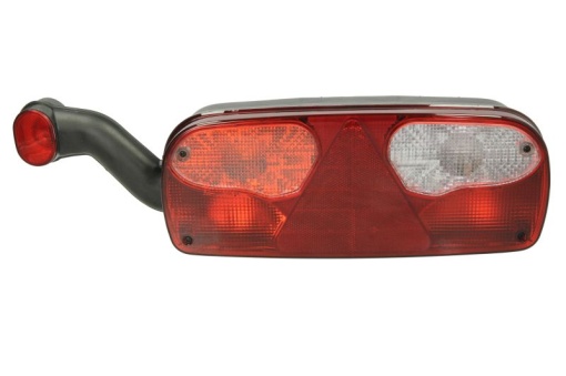 Stop spate stanga ECOPOINT I (24V, cu lumina placuta inmatriculare, reflector triunghiular, cu lampă cu braț prelungit, conector: ASS2 7PIN)