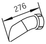 Teava esapament (diametru:124,5mm, lungime:340mm) EURO 3 potrivit MERCEDES CITARO (O 530); SETRA 400 OM457.934-OM457.973 01.98-