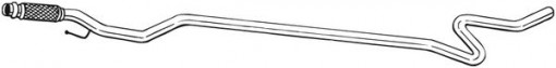 Teava esapament Mijloc potrivit CITROEN C3 II, DS3 1.4D 11.09-