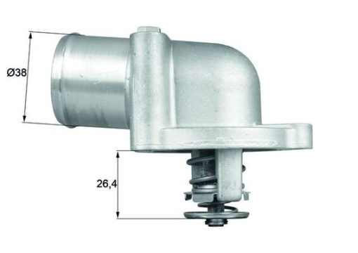 Termostat lichid racire (87°C) potrivit ALFA ROMEO 155, 156, 166, GT, SPIDER; LANCIA KAPPA, THESIS 2.0-3.2 03.92-09.10
