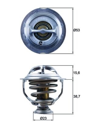 Termostat lichid racire (95°C) potrivit AUDI A3, A4 ALLROAD B8, A4 B8, A5, A6 C7, Q5, TT; SEAT ALTEA, ALTEA XL, EXEO, EXEO ST, LEON; SKODA OCTAVIA II, SUPERB II, YETI 1.8-2.0H 09.04-07.19
