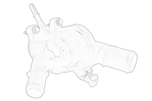 Termostat lichid racire (cu carcasa, cu senzor potrivit FORD FOCUS IV, GALAXY III, KUGA III, MONDEO V, S-MAX; FORD USA EDGE 1.6D/2.0D 09.14-