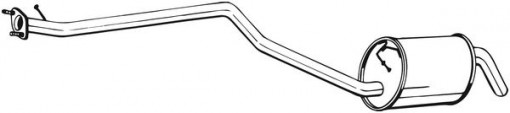 Toba esapament intermediara potrivit FORD TOURNEO CONNECT, TRANSIT CONNECT 1.8D 06.02-12.13