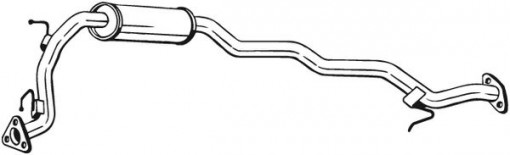 Toba esapament intermediara potrivit HONDA JAZZ II 1.2/1.3/1.4 03.02-10.08