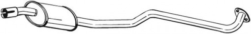 Toba esapament intermediara potrivit TOYOTA COROLLA 1.3 08.95-04.97