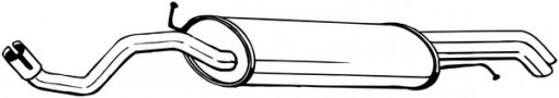 Toba finala esapament potrivit SEAT TOLEDO II; SKODA OCTAVIA I, OCTAVIA I/KOMBI; VW BORA, BORA I, GOLF IV 1.8-2.3 09.96-12.13