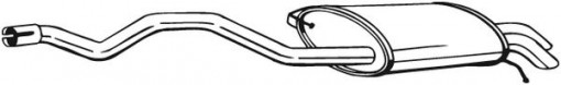 Toba finala esapament potrivit VW TRANSPORTER T5, TRANSPORTER T6 2.0D/2.5D 04.03-