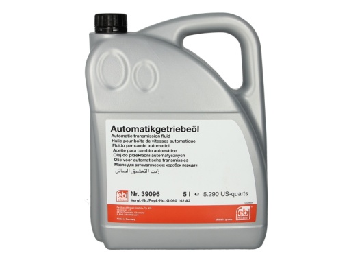 Ulei cutie automata (5L) ; BMW 8322 2289 720; BMW ATF 3; CHRYSLER 68157995AA; JAGUAR 02JDE 26444; JEEP ATF LGF8; KIA SP-IV; LAND ROVER LR023288; VW G 060 162; VW G 060 162 A2