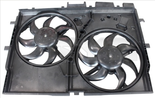 Ventilator radiator (cu carcasa, dublu) potrivit CITROEN JUMPER II; FIAT DUCATO; PEUGEOT BOXER 2.0D-3.0D 04.06-