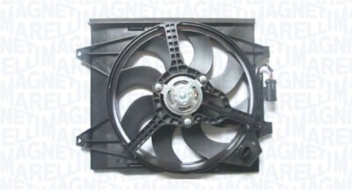 Ventilator radiator (cu carcasa) potrivit ABARTH 500 / 595 / 695, 500C / 595C / 695C; FIAT 500, 500 C; FORD KA 0.9-1.4 07.07-