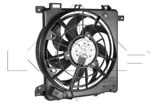 Ventilator radiator (cu carcasa) potrivit OPEL ASTRA H, ASTRA H CLASSIC, ASTRA H GTC, ASTRA H/KOMBI, ZAFIRA B, ZAFIRA B/MINIVAN 1.3D-2.2 03.04-