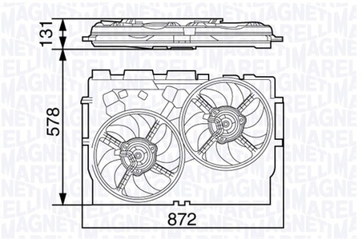 Ventilator radiator potrivit FIAT DUCATO 2.3D/3.0D 07.06-