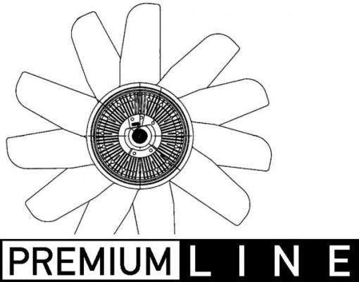 Ventilator radiator potrivit LAND ROVER 110/127, DEFENDER, DISCOVERY II 2.2D/2.4D/2.5D 09.86-02.16