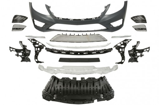 Bara fata AMG, cu grile; cu intarire; cu suporti , grunduit potrivit MERCEDES S W222, V222, X222 05.13-04.17 - Img 1