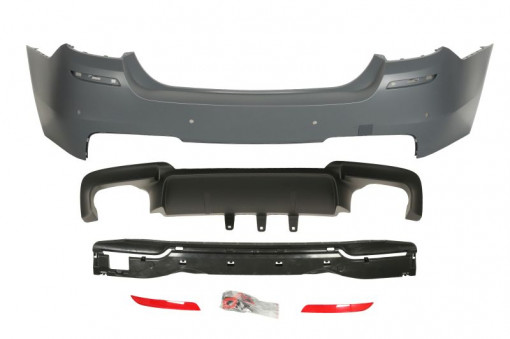 Bara Spate M-PACHET, cu locas senzor parcare, grunduit potrivit BMW 5 F10, 5 F11 Sedan 12.09-02.17