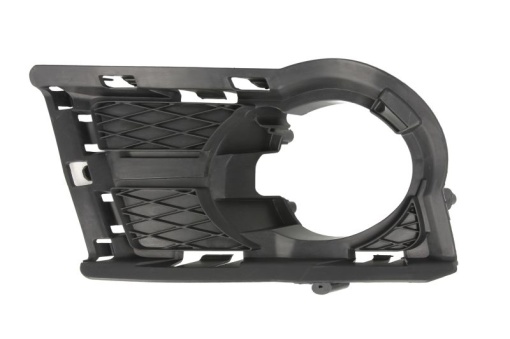 Capac bara fata Dreapta cu locas lampa ceata, plastic, negru potrivit VW TIGUAN 09.07-07.18 09.07-04.11