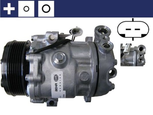 Compresor climatizare potrivit OPEL ASTRA G, ASTRA G CLASSIC, ASTRA G/KOMBI, COMBO TOUR, COMBO/MINIVAN, CORSA C, CORSA C/HATCHBACK, CORSA D, MERIVA A, ZAFIRA A 1.7D/2.0D/2.2D 02.98-
