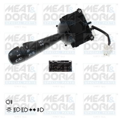 Comutator coloana directie (indicatori; lumini) potrivit DACIA DOKKER, DUSTER, LOGAN II, LOGAN MCV II, SANDERO II; RENAULT CAPTUR I, CLIO IV, LOGAN/STEPWAY II, SANDERO/STEPWAY II 10.10-