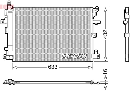 Condensator climatizare (cu uscator) potrivit VOLVO XC90 I 2.4D-4.4 10.02-12.14
