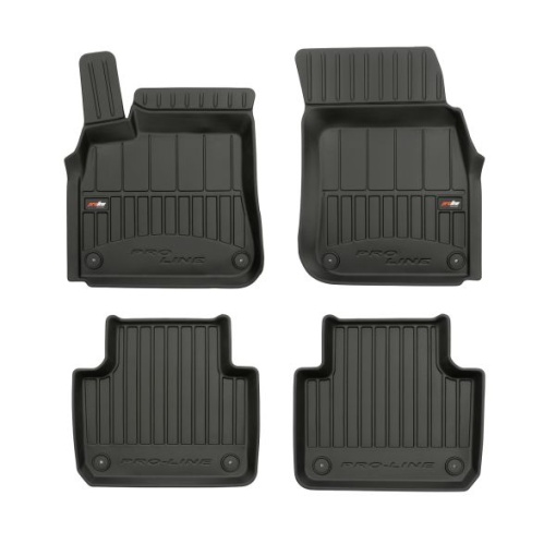 Covoras podea cauciuc FROGUM TPE, 4 buc. (lipici) proLine 3D, set, culoare negru, potrivit PORSCHE CAYENNE 05.17-