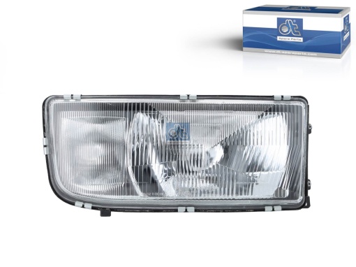Far dreapta (H1/H4, manual, fara motor, cu lampă de ceață, culoare insert: crom platinat) potrivit MERCEDES ACTROS, ACTROS MP2 / MP3, ATEGO, AXOR, AXOR 2 04.96-