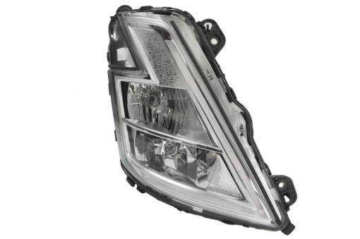 Far dreapta (H1/H7/LED, electric, cu motor, cu lumina de zi, culoare insert: crom platinat, culoare indicator: alb) potrivit VOLVO FH III, FM III 02.20-