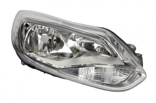 Far dreapta (H1/H7, reglaj electric, cu motoras, fundal cromat) FORD FOCUS 2010-2014