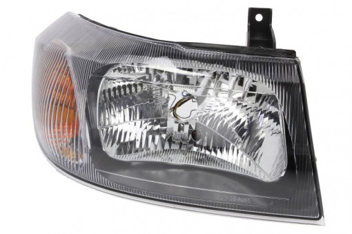 Far Dreapta (H4, electric, fara motoras, culoare insertie: negru) potrivit FORD TRANSIT -05.06