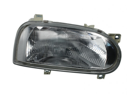Far dreapta (H4, electric, fundal argintiu) VW GOLF III