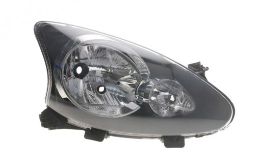 Far dreapta (H4, electric, fundal negru/insertii crom) TOYOTA AYGO 2008-2012