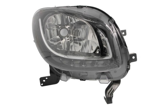 Far Dreapta (H4/LED, fara motoras, culoare insert: negru, culoare semnalizator: transparent) potrivit SMART FORFOUR, FORTWO
