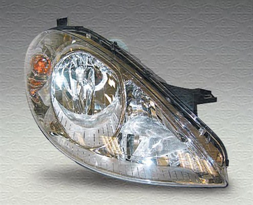 Far Dreapta (halogen, H7/H7/PY21W/W5W, pneumatic, fara motoras, culoare insertie: cromat) potrivit MERCEDES A (W169)