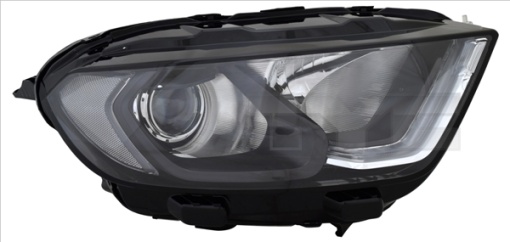 Far fata Dreapta (H1/LED, electric, cu motor, culoare insert: negru) potrivit FORD ECOSPORT 10.17-