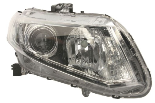 Far fata Dreapta (H11/HB3/W21/WY21W, electric, cu motor, culoare insert: negru, culoare semnalizator: alb) potrivit HONDA CIVIC IX -12.15