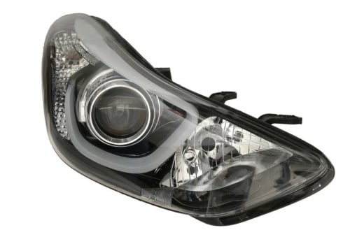 Far fata Dreapta (H7/HB3/LED/PY21W, electric, fara motoras, culoare insert: cromat, culoare semnalizator: transparent) potrivit HYUNDAI ELANTRA V - Img 1