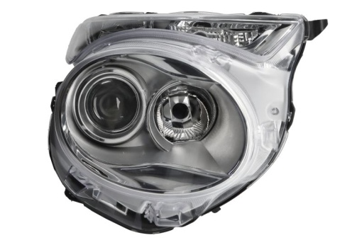 Far fata Dreapta (H7/PY21W/W5W, electric, culoare insert: cromat) potrivit CITROEN C1 II