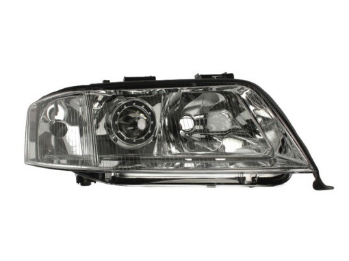 Far fata Dreapta (xenon, H7, electric, fara motoras, culoare insert: cromat, culoare semnalizator: transparent) potrivit AUDI A6 C5, ALLROAD C5 01.97-12.98