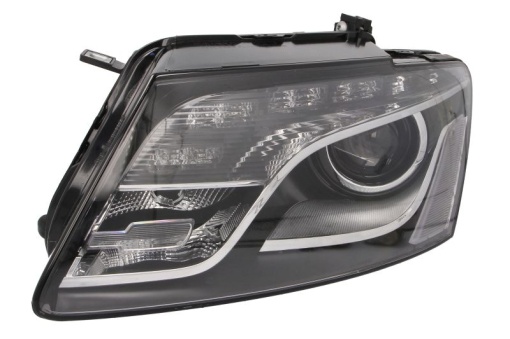 Far fata Stanga (D3S/LED, electric, cu motor, culoare insert: cromat, culoare semnalizator: transparent) potrivit AUDI Q5 -05.12