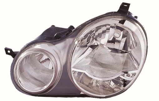 Far fata Stanga (H1/H7, electric, fara motoras, culoare insert: cromat) potrivit VW POLO, POLO IV -04.05