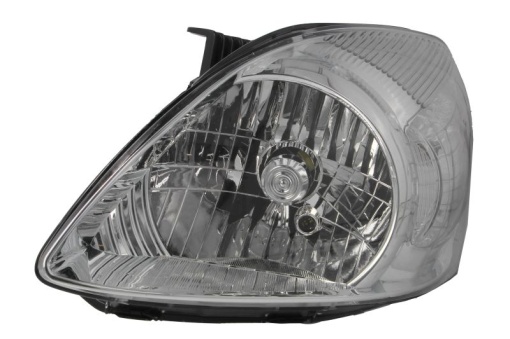 Far fata Stanga (H4, electric, manual, fara motoras, culoare insert: argintiu, culoare semnalizator: transparent) potrivit HYUNDAI MATRIX