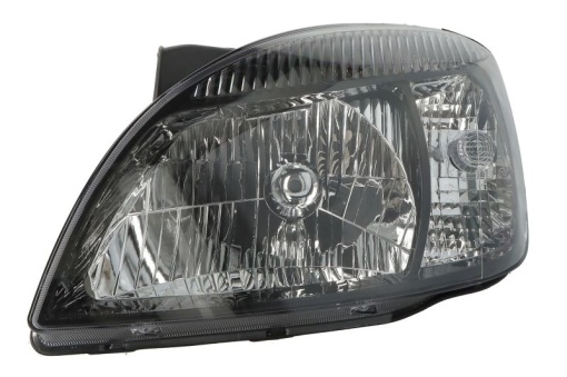 Far fata Stanga (H4/PY21W/W5W, electric, cu motor, culoare insert: negru) potrivit KIA RIO II -12.11