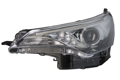 Far fata Stanga (HIR2/LED/WY21W, electric, fara motoras, cu controler LED, culoare insert: negru) potrivit TOYOTA AVENSIS 01.15-08.17