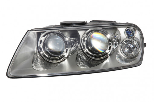 Far Stanga (bi-xenon, D1S/H7/W5W, electric, cu motor, culoare semnalizator: transparent) potrivit VW TOUAREG 10.02-12.06