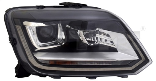 Far stanga (D8S/LED, electric, cu motor) potrivit VW AMAROK 2H 09.10-05.22
