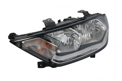 Far Stanga (halogen, H15/H7, electric, cu motor, culoare insertie: negru) potrivit AUDI A1, A1 CITY CARVER
